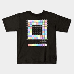 Mydoku_W101_001_003 _F: Sudoku, Sudoku coloring, logic, logic puzzle, holiday puzzle, fun, away from screen Kids T-Shirt